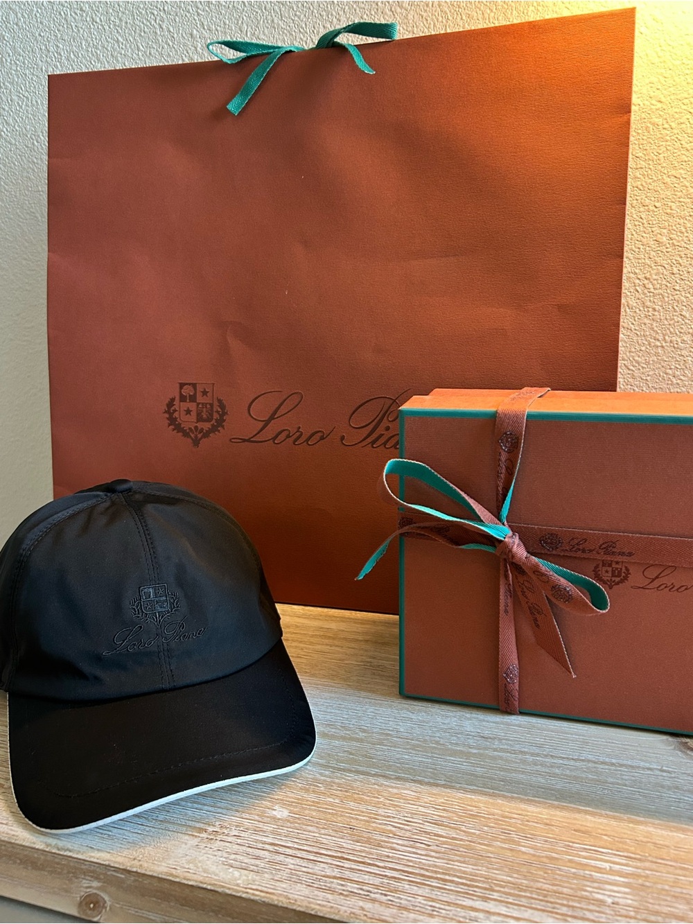 Loro Piana Mens Embroidered Storm System Cap